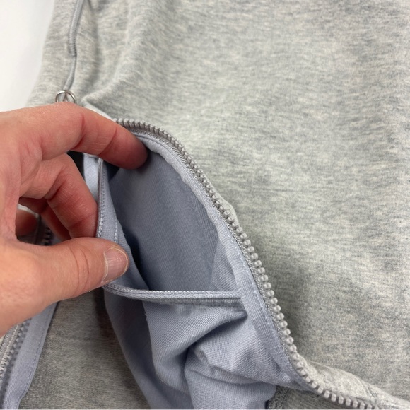 Ivivva Heather Gray Good Feels Side Zip Sweatshirt 12 - Picture 4 of 5